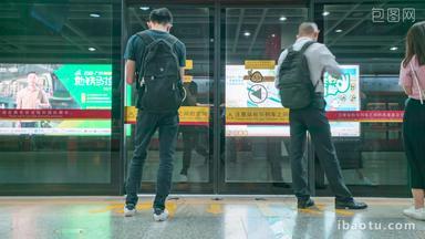 广州地铁站台延时固定延时摄影